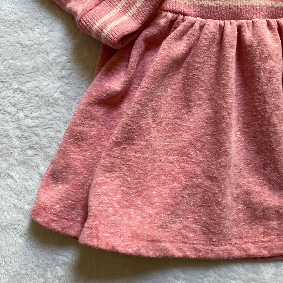 Joe Fresh 3T Long Sleeve Dress Pink Heathered Elastic Waist Kids Dress - Picture 9 of 16